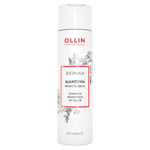 Шампунь для окрашенных волос Яркость Цвета OLLIN BioNika 250мл